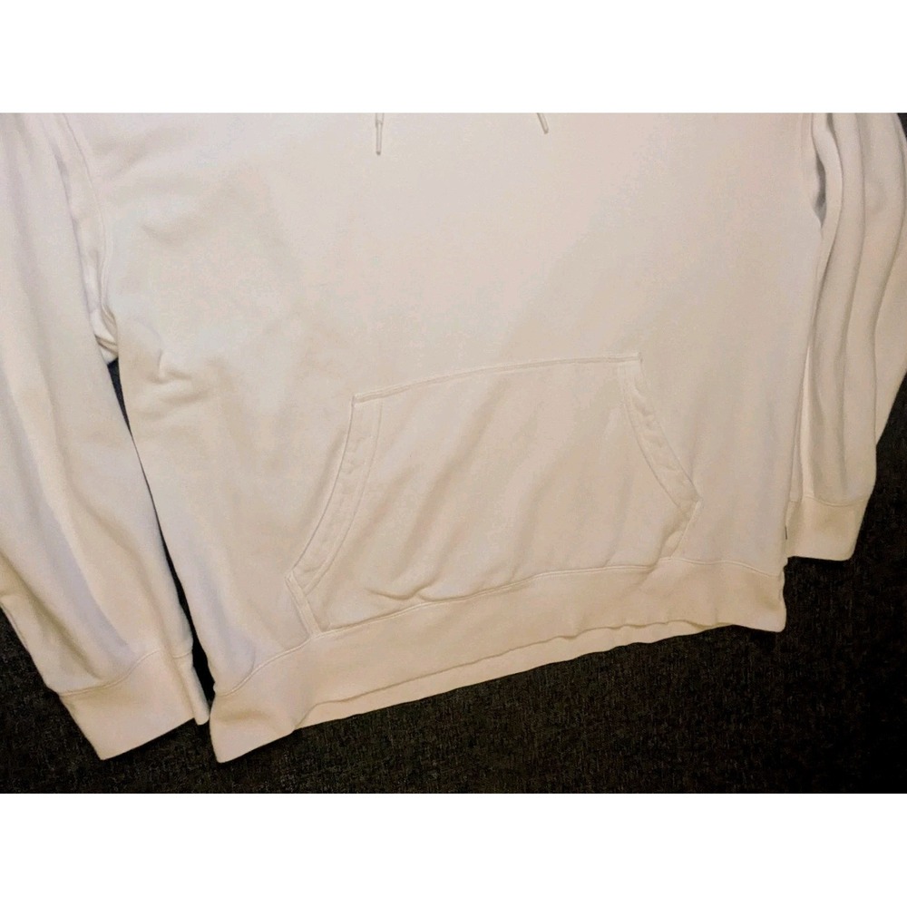 Nike SB Logo Men's XXL Pullover Hoodie White Y2K Skateboarding Cotton Sweatshirt - Picture 3 of 7
